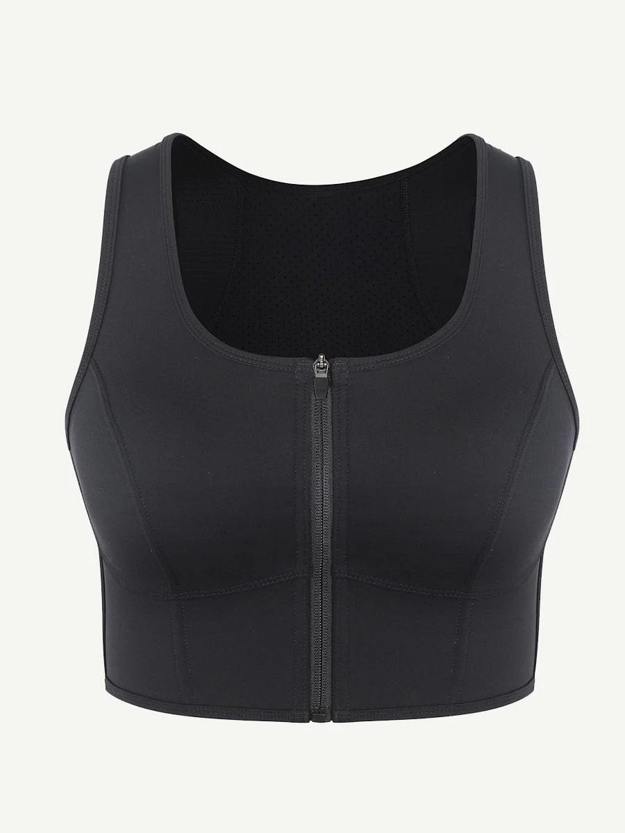 Sports Bra Crop With Four steel Boning