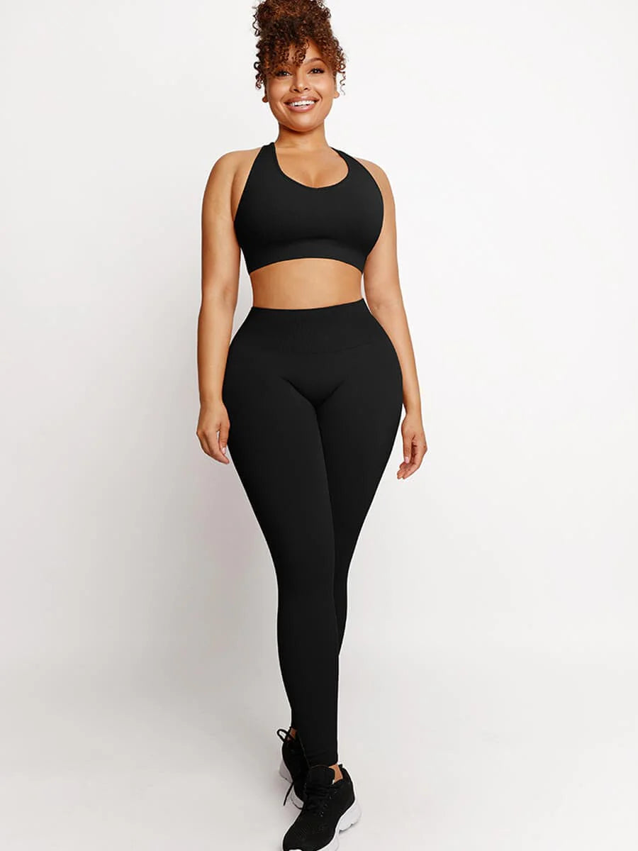 Seamless Sportswear Set – Butt Lifting & Tummy Control