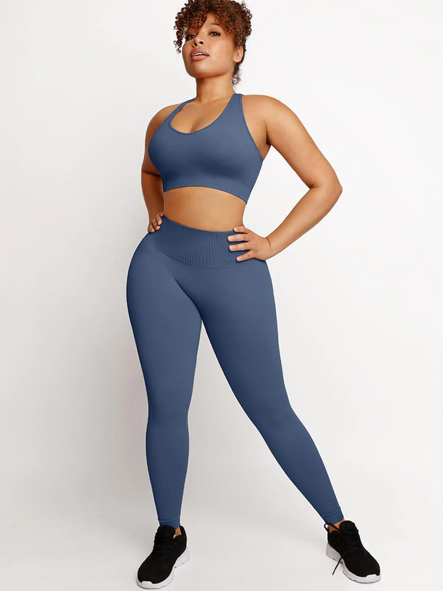 Seamless Sportswear Set – Butt Lifting & Tummy Control