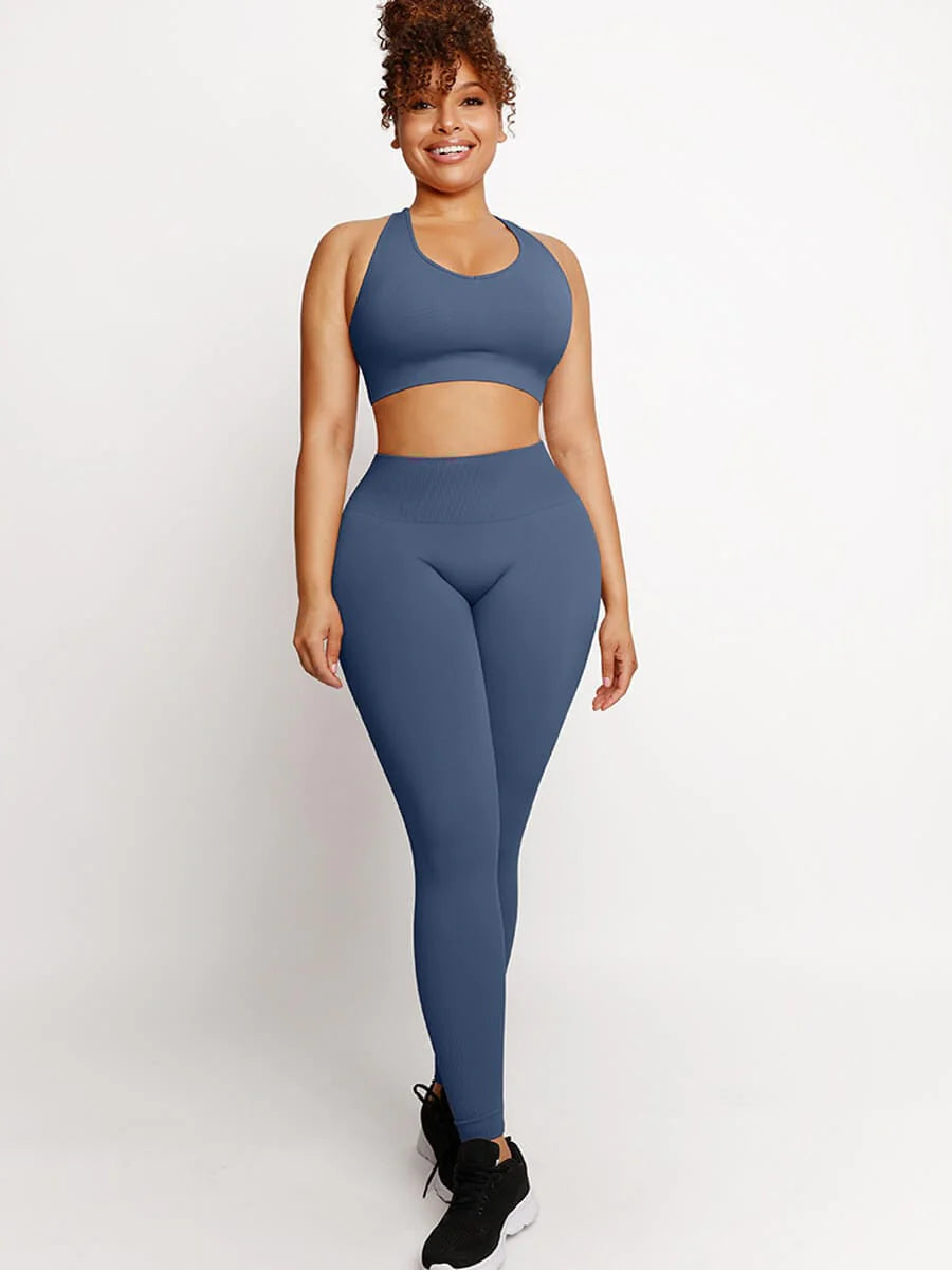 Seamless Sportswear Set – Butt Lifting & Tummy Control