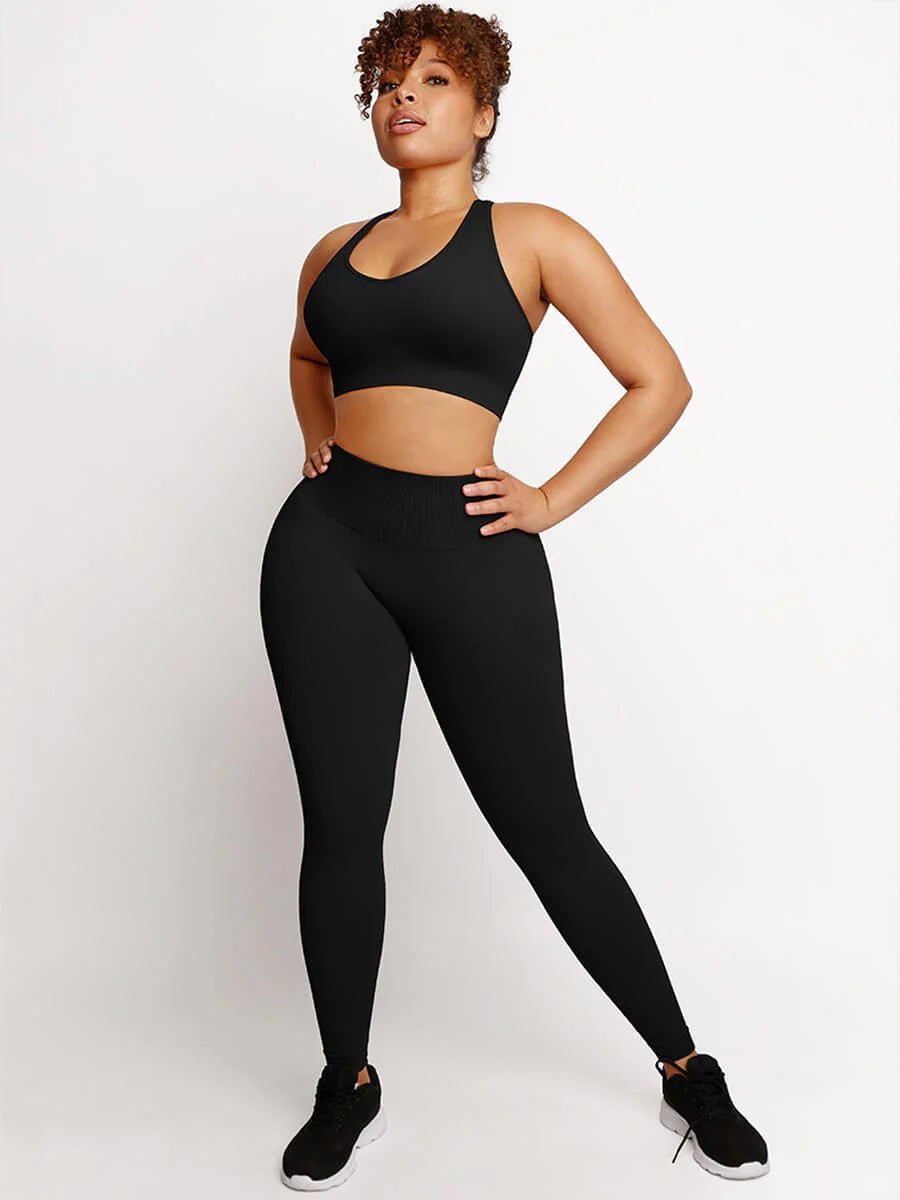 Seamless Sportswear Set – Butt Lifting & Tummy Control