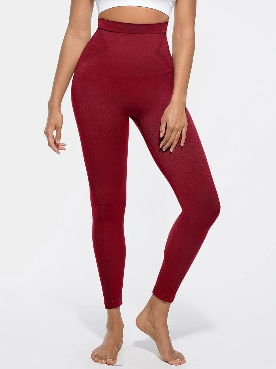 Waisted Seamless Sculpting Leggings – Slim Fit & Anti-Slip