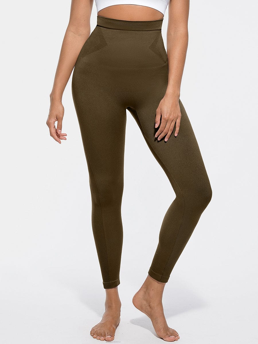 Waisted Seamless Sculpting Leggings – Slim Fit & Anti-Slip