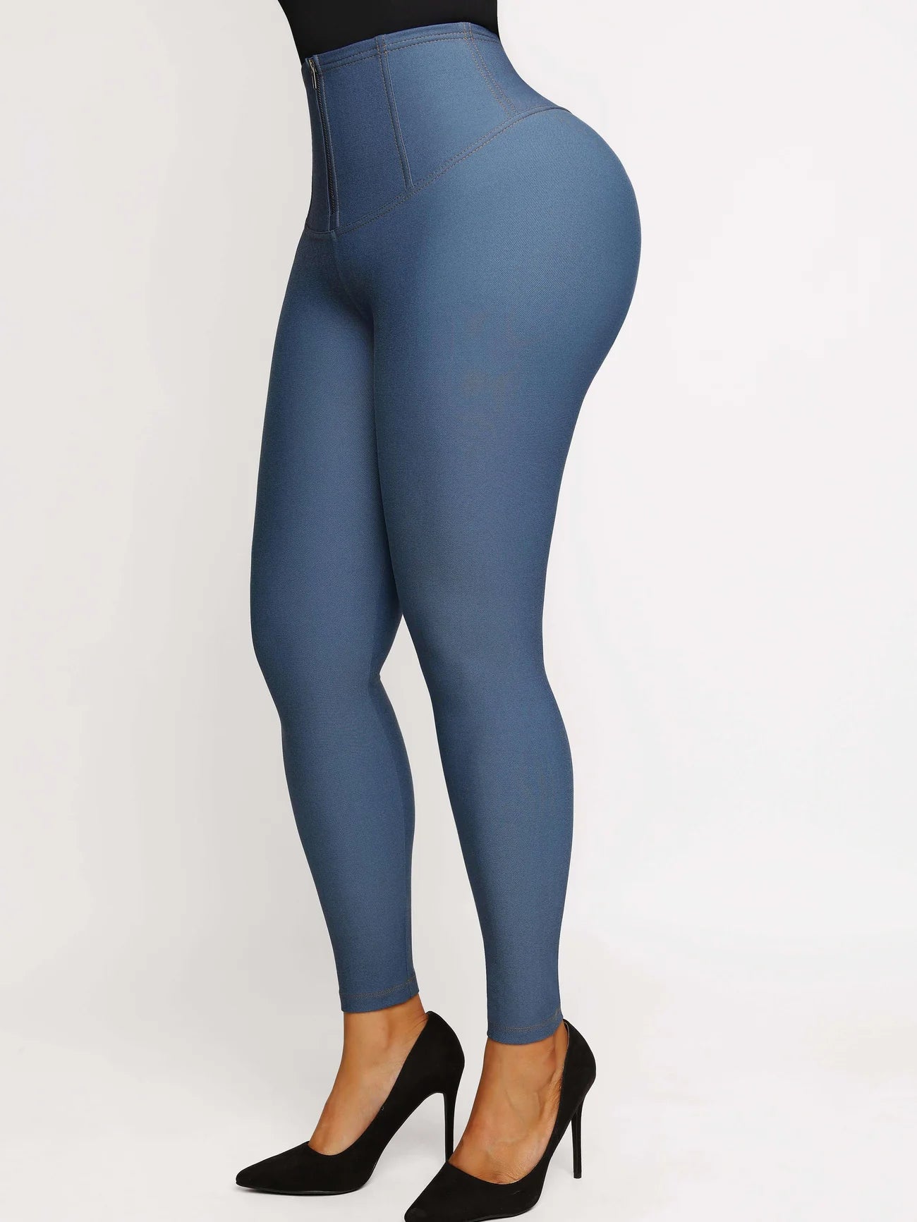 Mid-Waist Silver Sauna Pants – Heat-Boost Performance Fit