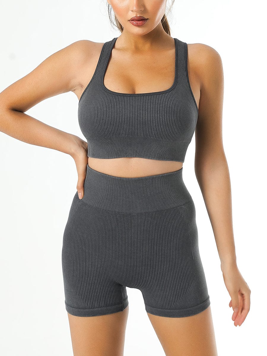 Denim-Style Gym & Fitness Leggings – Stretch Workout Pants for Active Lifestyle