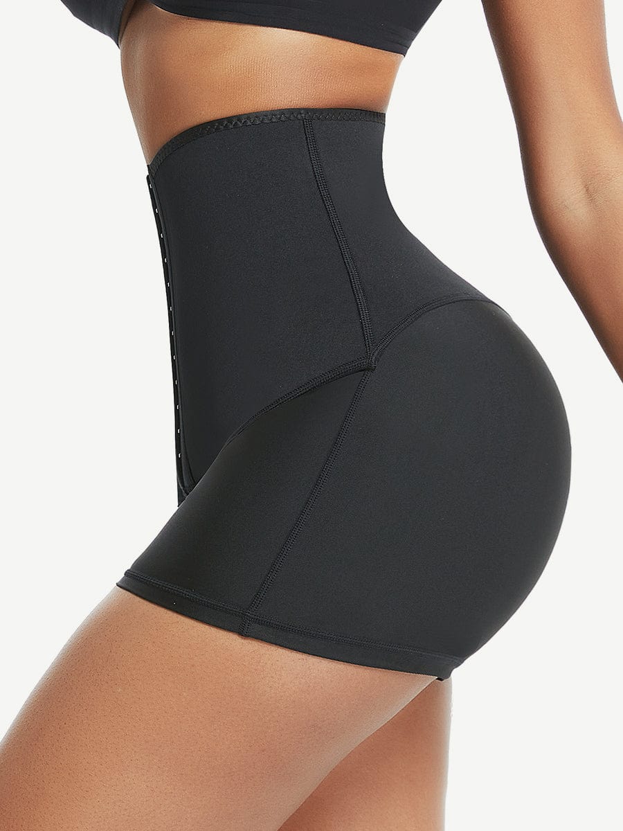 Neoprene Body-Sculpt Shorts with Hook & Eye Closure – Sweat-Boost & Cellulite Smoothing