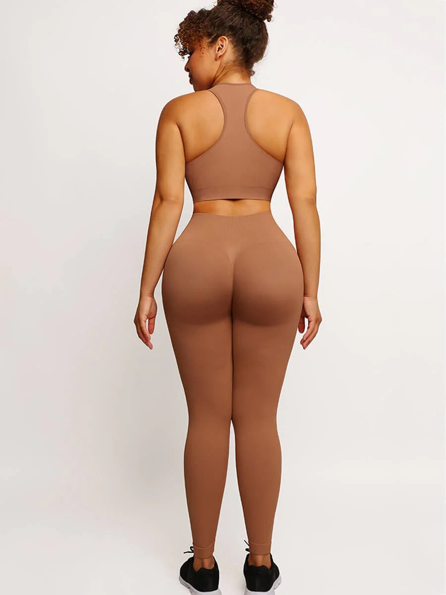 Seamless Sportswear Set – Butt Lifting & Tummy Control