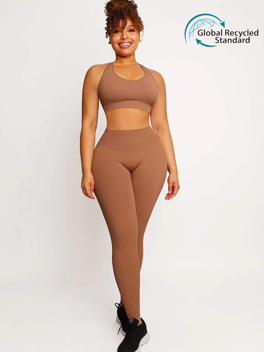 Seamless Sportswear Set – Butt Lifting & Tummy Control
