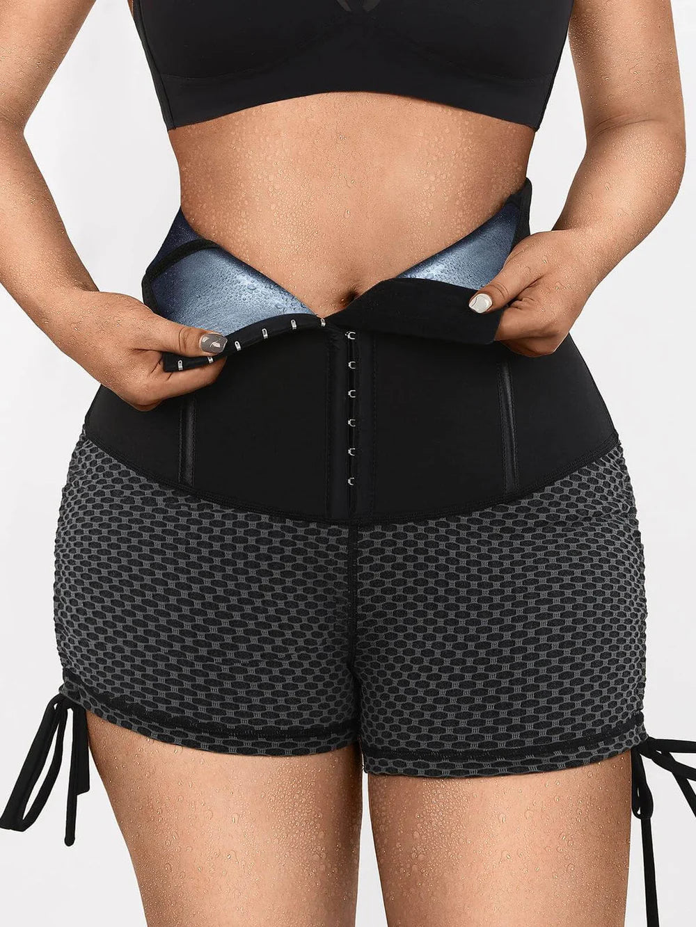 Thermo-Slim Compression Sauna Shorts – Body Shaping Workout Pants for Thighs & Waist