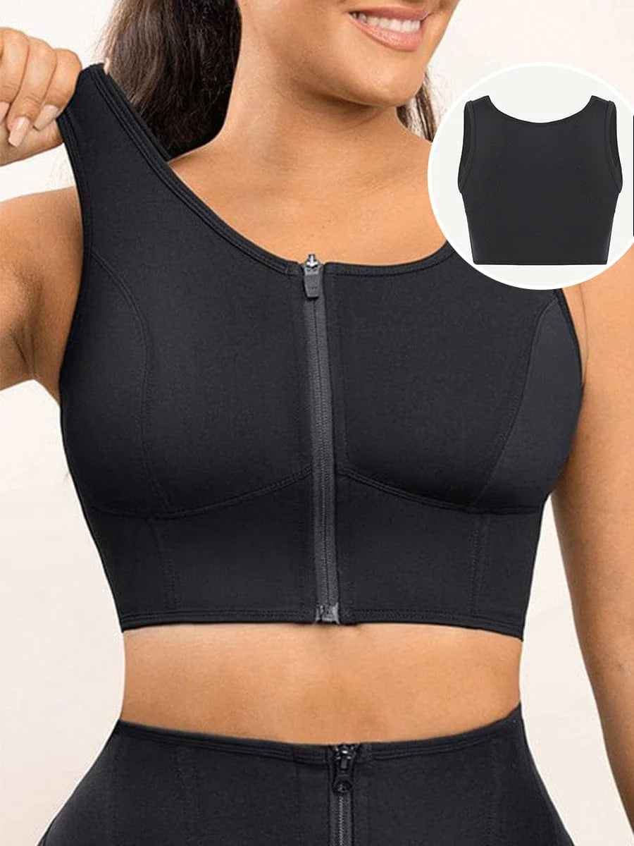 Sports Bra Crop With Four steel Boning