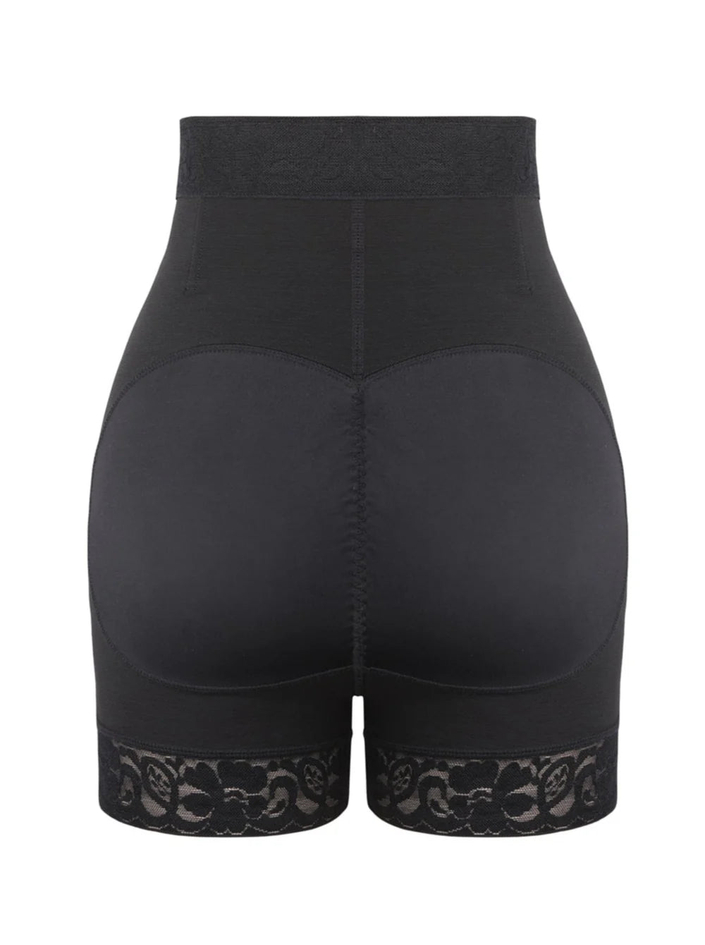 High-Waist Butt Lifter Shorts with Front Zipper – Curve-Enhancing Compression Shaper