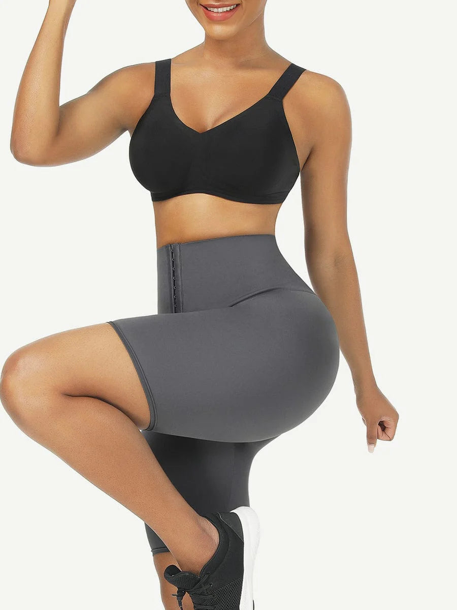 2-in-1 Mid-Waist Trainer Shorts – Compression Shaper with Mid-Thigh Coverage
