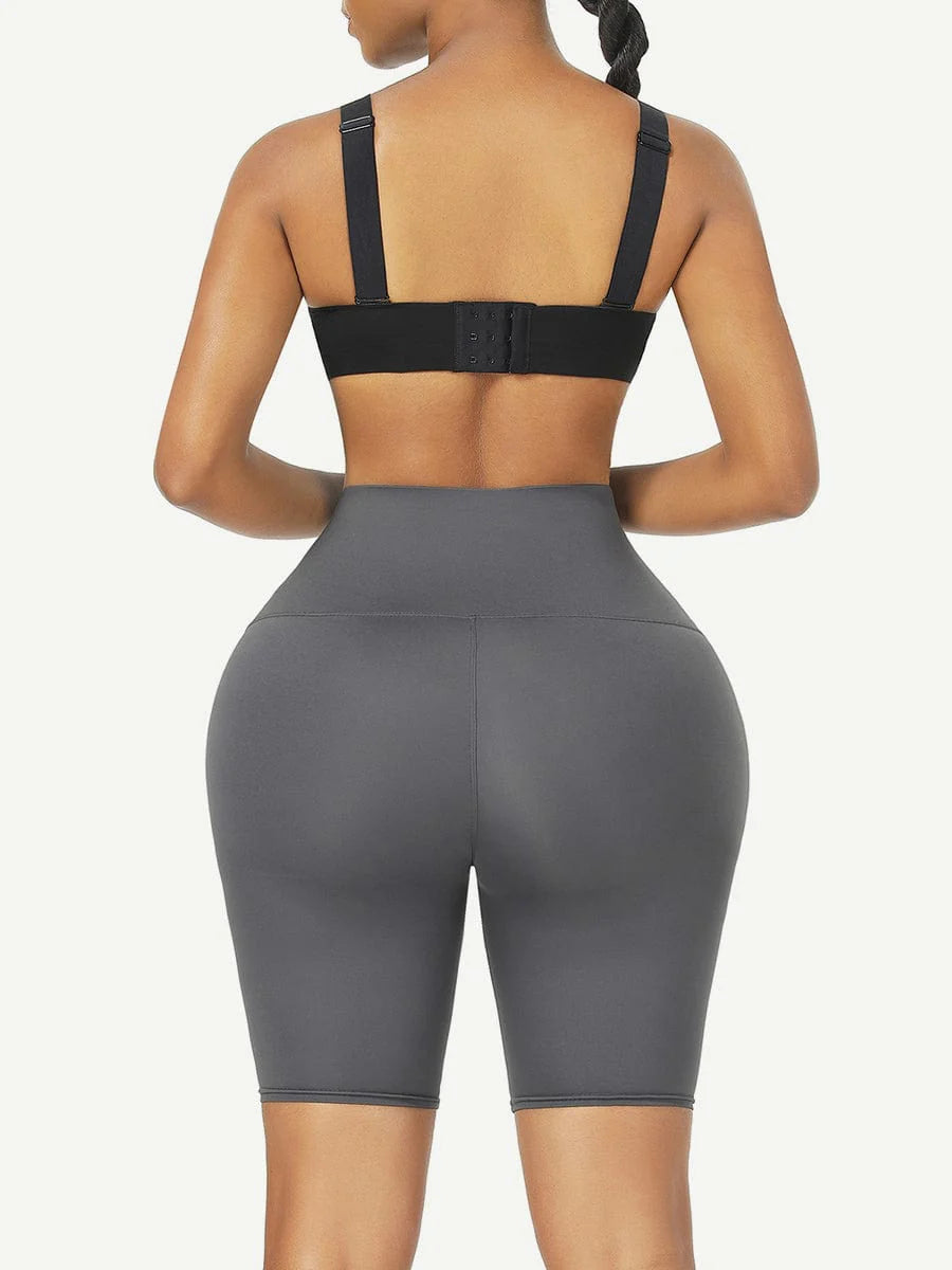 2-in-1 Mid-Waist Trainer Shorts – Compression Shaper with Mid-Thigh Coverage