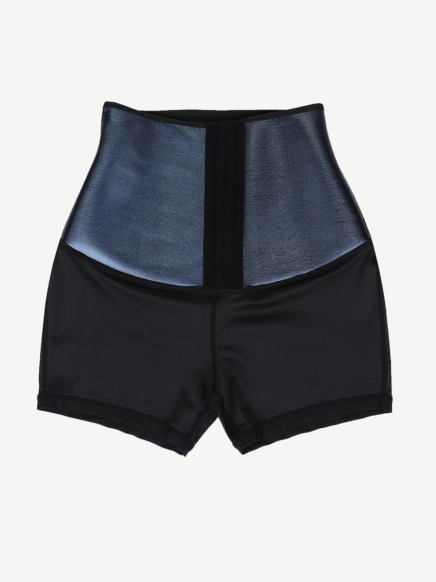 Neoprene Body-Sculpt Shorts with Hook & Eye Closure – Sweat-Boost & Cellulite Smoothing